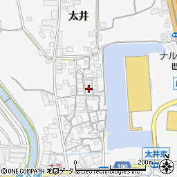 大阪府堺市美原区太井316-2周辺の地図