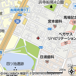 大阪府堺市西区浜寺船尾町東4丁29周辺の地図