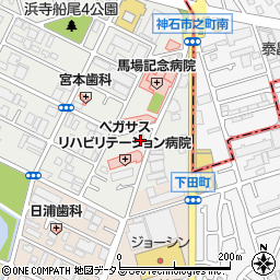 大阪府堺市西区浜寺船尾町東4丁271周辺の地図
