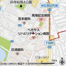 大阪府堺市西区浜寺船尾町東4丁92-1周辺の地図