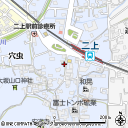 奈良県香芝市穴虫5周辺の地図