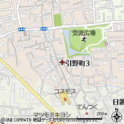 大阪府堺市東区引野町3丁137周辺の地図