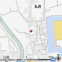 大阪府堺市美原区太井148-1周辺の地図