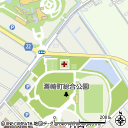 灘崎町総合公園テニスコート周辺の地図