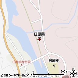 日原郵便局 ＡＴＭ周辺の地図