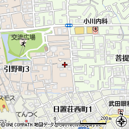 大阪府堺市東区引野町3丁216周辺の地図