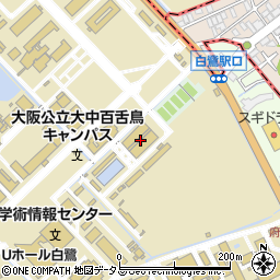 大阪公立大学中百舌鳥キャンパス　体育館（Ｃ２棟）周辺の地図