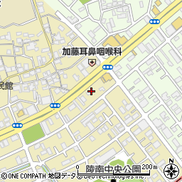 大阪府堺市北区百舌鳥陵南町3丁165周辺の地図