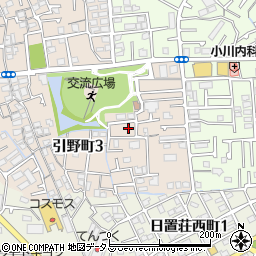 大阪府堺市東区引野町3丁193周辺の地図