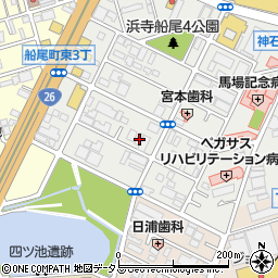大阪府堺市西区浜寺船尾町東4丁35周辺の地図