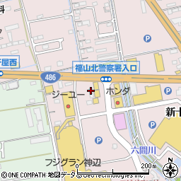 トヨタレンタリース広島福山北店周辺の地図