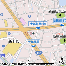 広島県福山市神辺町十九軒屋周辺の地図
