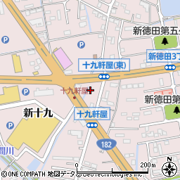 広島県福山市神辺町（十九軒屋）周辺の地図