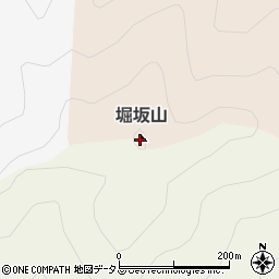 堀坂山周辺の地図