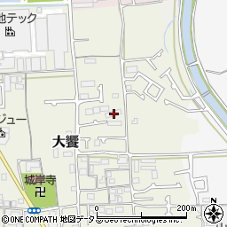 大阪府堺市美原区大饗58-1周辺の地図