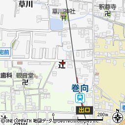 奈良県桜井市辻周辺の地図