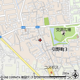 大阪府堺市東区引野町3丁111周辺の地図