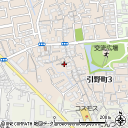 大阪府堺市東区引野町3丁107周辺の地図