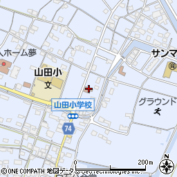 山田郵便局 ＡＴＭ周辺の地図