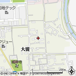 大阪府堺市美原区大饗49-1周辺の地図