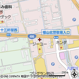 三菱商事エネルギーフジグラン神辺ＳＳ周辺の地図
