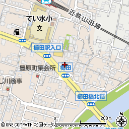 櫛田郵便局周辺の地図