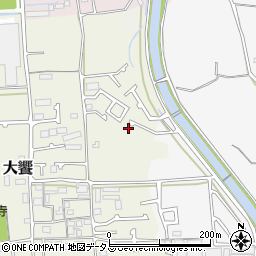 大阪府堺市美原区大饗36-10周辺の地図