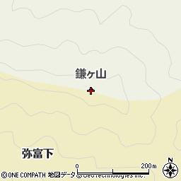 鎌ケ山周辺の地図