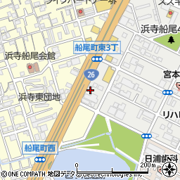 大阪府堺市西区浜寺船尾町東4丁6周辺の地図