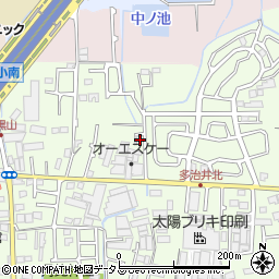 大阪府堺市美原区多治井199-15周辺の地図