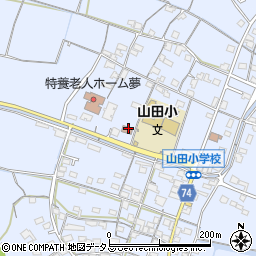 山田公民館周辺の地図