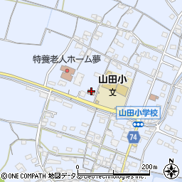 玉野市山田市民センター周辺の地図