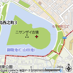 大阪府堺市北区百舌鳥西之町3丁周辺の地図