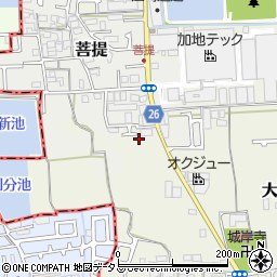 大阪府堺市美原区大饗294-11周辺の地図