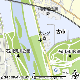 柏原駒ケ谷千早赤坂線周辺の地図