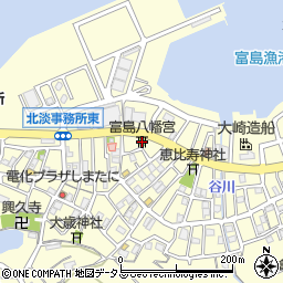富島八幡宮周辺の地図