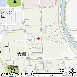大阪府堺市美原区大饗50周辺の地図