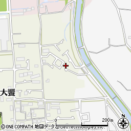 大阪府堺市美原区大饗36-7周辺の地図
