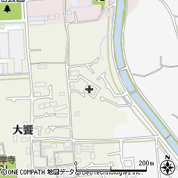 大阪府堺市美原区大饗28-14周辺の地図