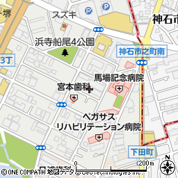 大阪府堺市西区浜寺船尾町東3丁457周辺の地図