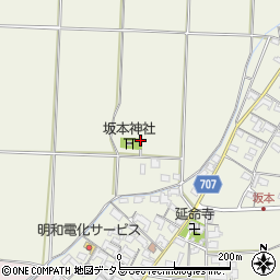 三重県多気郡明和町坂本186周辺の地図