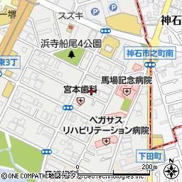 大阪府堺市西区浜寺船尾町東3丁458-3周辺の地図