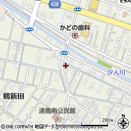 岡山県倉敷市連島町鶴新田993周辺の地図