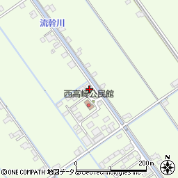 岡山県岡山市南区西高崎周辺の地図