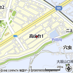 〒639-0256 奈良県香芝市高山台の地図