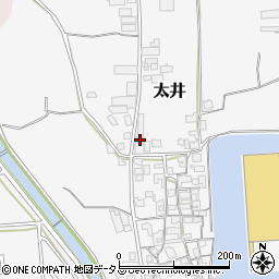 大阪府堺市美原区太井153-3周辺の地図