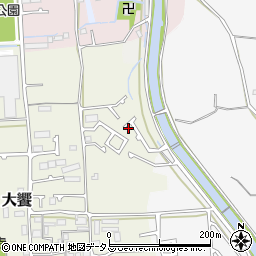 大阪府堺市美原区大饗33-18周辺の地図