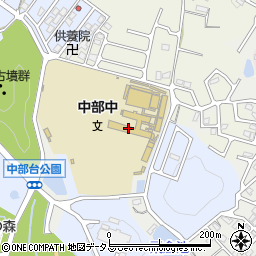 松阪市立中部中学校周辺の地図