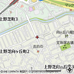 上野芝向ヶ丘町1丁目駐車場周辺の地図