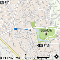 大阪府堺市東区引野町3丁148周辺の地図
